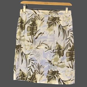 Vintage Made in Canada Women’s Floral Leaf Print Skirt Sz L